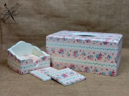 علبه مناديل وكوستر