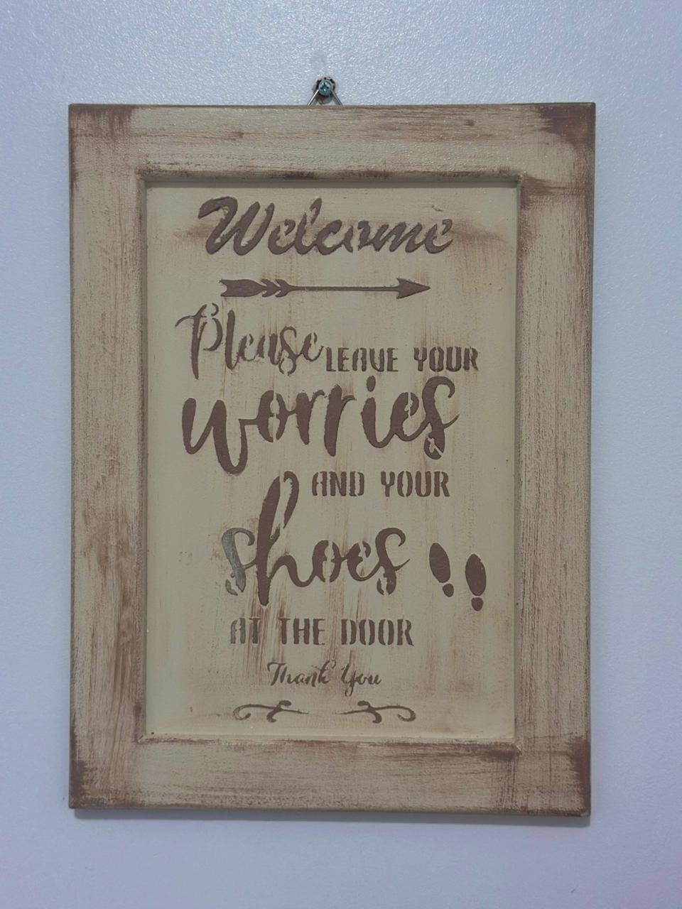 welcome wall art